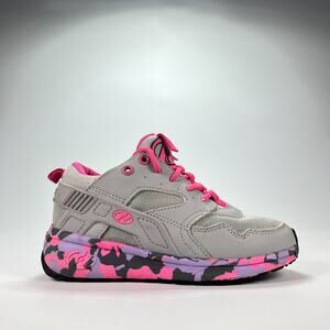Heelys Force Gray Pink Camo Mid Top Lace Up Skate Sneakers Shoes Youth Size 13C
